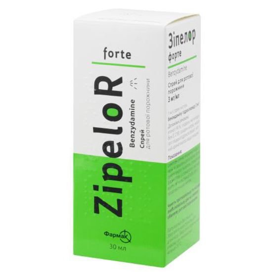 Зипелор Форте спрей для ротовой полости 3.0 мг/мл 30 мл